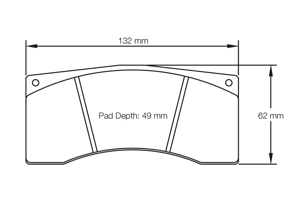 Колодки тормозные 1674-RSL1 PAGID RSL1 AP Racing CP6070D49; толщина 25mm