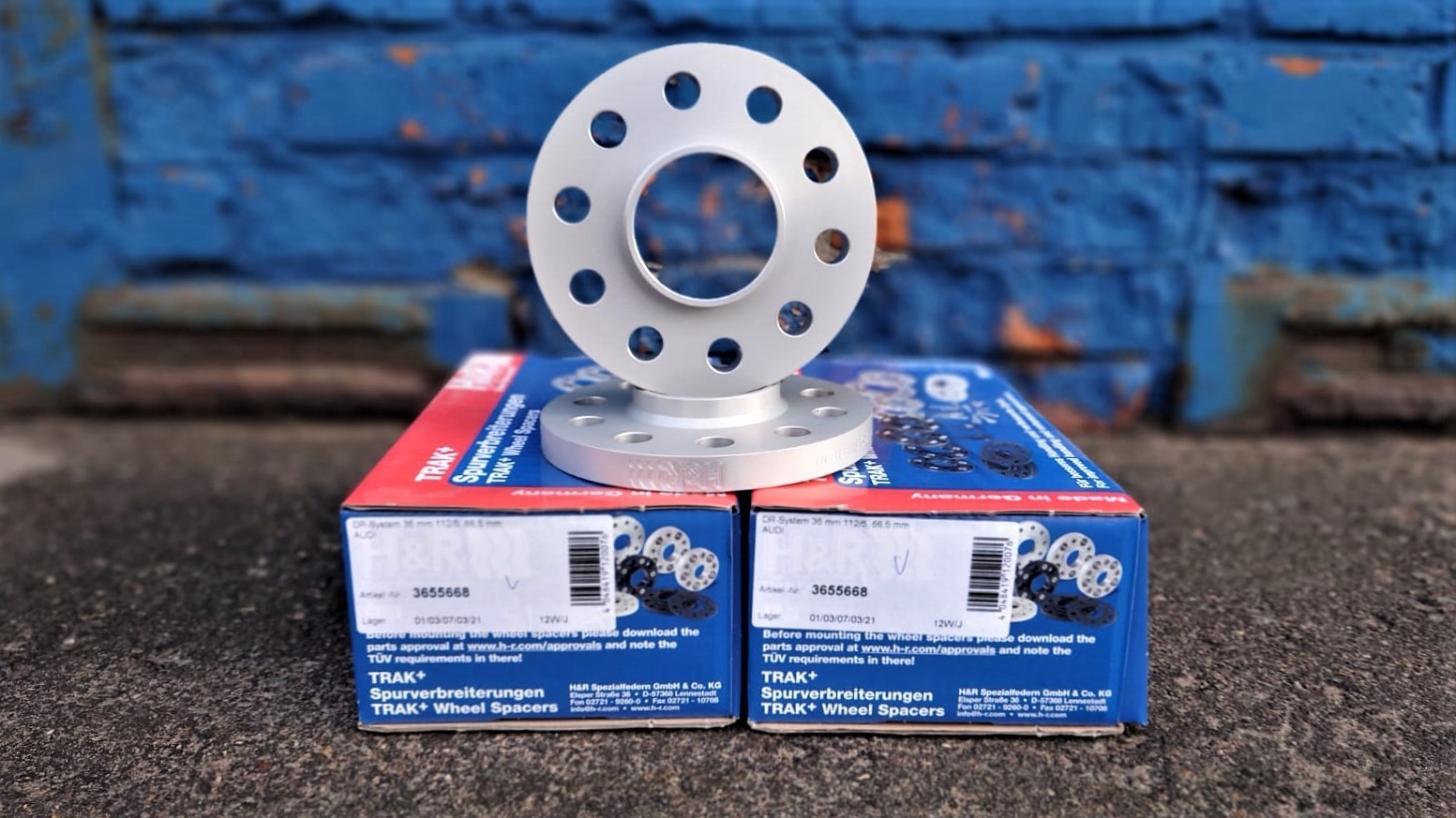 Проставки колесные H&R 3655668 для AUDI A4/A5/A6/A7/Q5/Q8, Porsche Macan