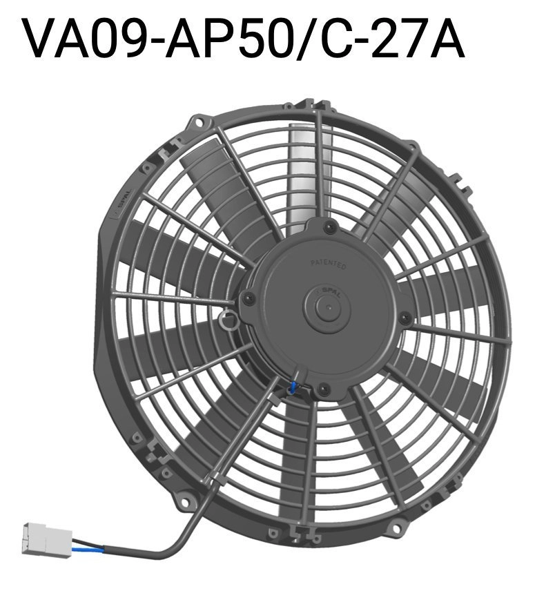 SPAL VA09-AP50/C-27A Вентилятор втягивающий (за радиатором) 11" (280mm) 1580 м3/ч