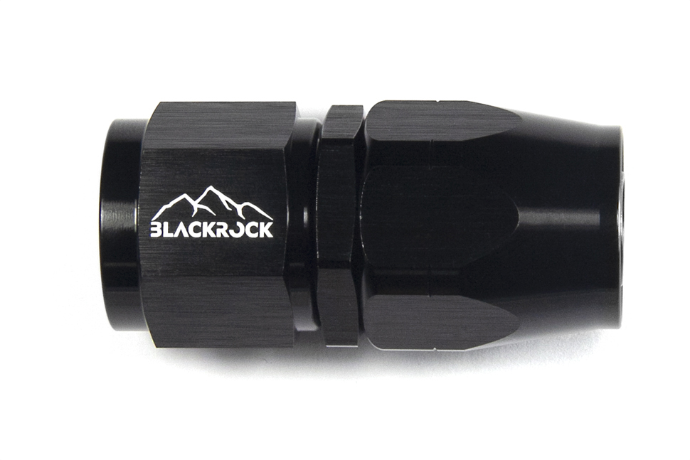 - 10 AN (10AN AN10) фитинг прямой 20 серия Cutter Style, BLACKROCK LAB ЧЁРНЫЙ, A10-001-2BK