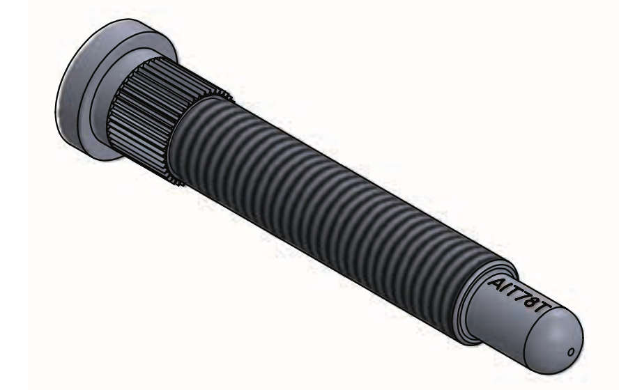 Шпилька колёсная, резьбы: гайка M12 x 1.25 mm; L=72mm, A.I. TECH AIT-72S SUBARU