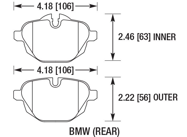DC Brakes STR.S+ DC1473P18 Задние тормозные колодки для BMW 5 F10, G30; X3 F25, G01; БЕЗ M Sport