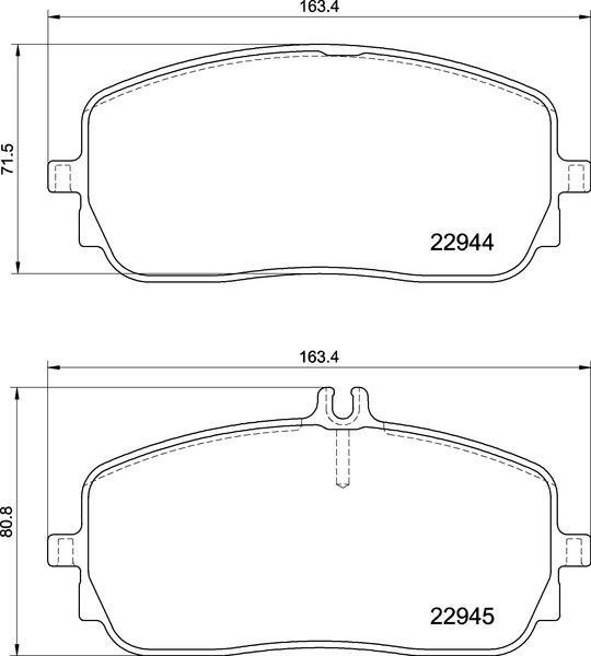 DC Brakes STR.S+ DC2209P18 Тормозные колодки для MB A35 AMG; CLA; GLE; AMG; G W463; 2018->
