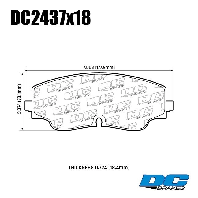 DC Brakes STR.S+ DC2437P17 Передние тормозные колодки для GOLF VIII; TIGUAN; AUDI S3 8Y; диск 357mm