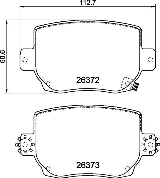 DC Brakes RT.2 DC9053E16 Задние тормозные колодки для TESLA Model 3, Model Y, Тормоза Performance (SPORT)