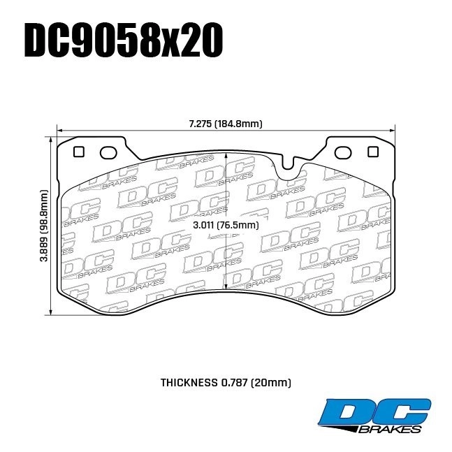 DC Brakes RT.2 DC9058E20 Передние тормозные колодки для BMW M2 G87 M3 G80 M4 G82