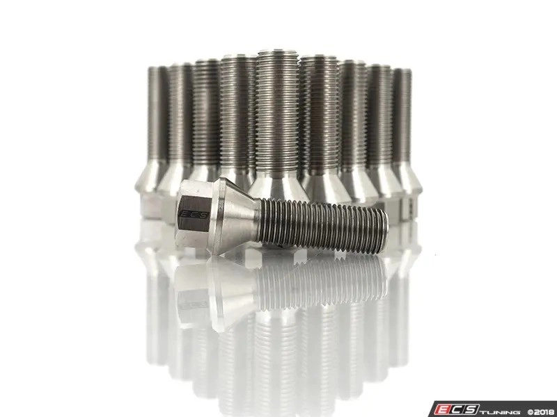 ECS Tuning Конусный болт колёсный из титана 14x1.5x50мм (комплект 20 штук)