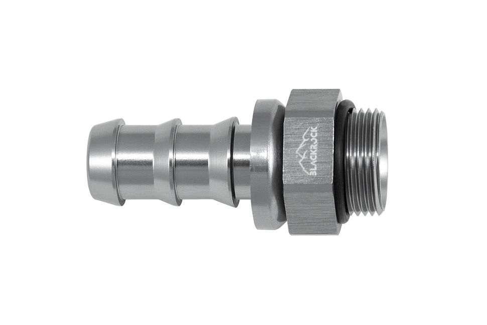 - 10 AN (10AN AN10) фитинг прямой ПАПА M22 x 1,5 mm, PUSH FIT серия BLACKROCK LAB P10-001-M22Ti