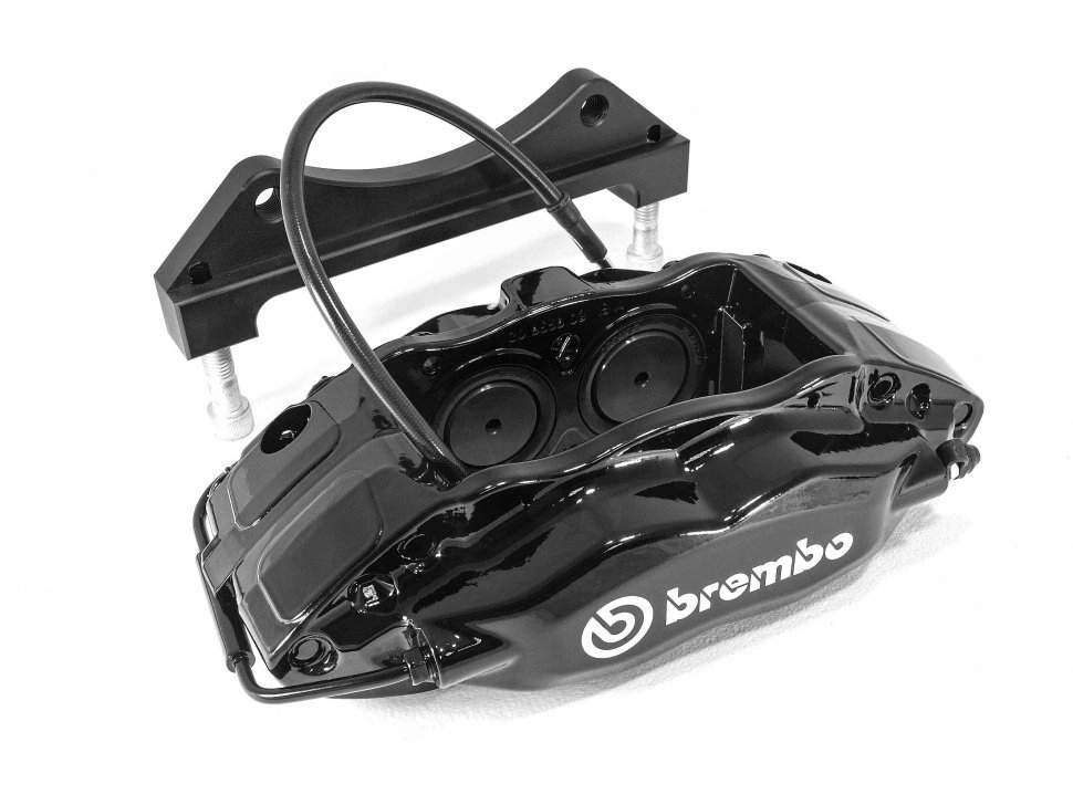 Brembo 4pot комплект тормозной системы на VAG (ЧЕРНЫЕ)